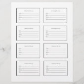 Artwork Labels for Art Shows and Exhibitions Briefhoofd (Voorkant)