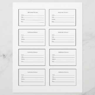 Artwork Labels for Art Shows and Exhibitions Briefhoofd