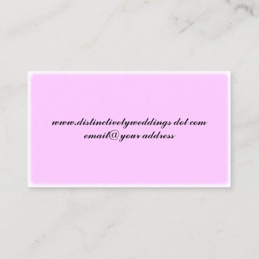 Artwork van hartlijn met boog visitekaartje (Achterkant)