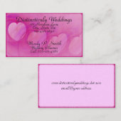 Artwork van hartlijn met boog visitekaartje (Voorkant / Achterkant)