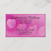 Artwork van hartlijn met boog visitekaartje (Voorkant)