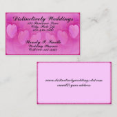 Artwork van hartlijn met boog visitekaartje (Voorkant / Achterkant)