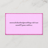 Artwork van hartlijn met boog visitekaartje (Achterkant)