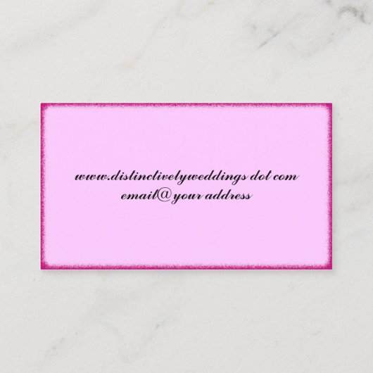 Artwork van hartlijn met boog visitekaartje (Achterkant)