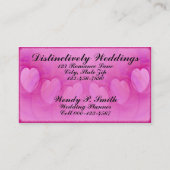 Artwork van hartlijn met boog visitekaartje (Voorkant)