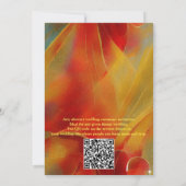 Arty abstract Gold flower Magenta 2023 kleur Uitvo Kaart (Achterkant)