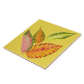 Arty Autumn op een keramische Tegel (I) Tegeltje (Zijkant)