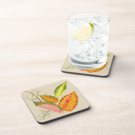 Arty Autumn op een Onderzetter Set