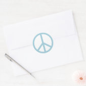Arty Blue Vredessymbool Ronde Sticker (Envelop)