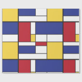 Arty Colorful Rectangs Verpakkingspapier Cadeaupapier (Vlak)