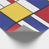 Arty Colorful Rectangs Verpakkingspapier Cadeaupapier (Hoek)