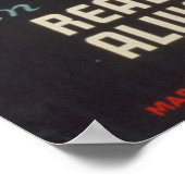 Arty Deco March die WPA Vintage Poster leest (Hoek)