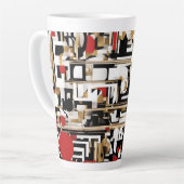 Arty Designer groot Latte Mok (Linkerhoek)
