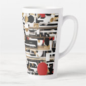 Arty Designer groot Latte Mok (Rechts)