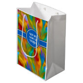 Arty Glas Vloeibare Kleuren - Aangepaste Naam / Ge Medium Cadeauzakje (Voorkant Gekanteld)