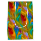 Arty Glas Vloeibare Kleuren - Aangepaste Naam / Ge Medium Cadeauzakje (Achterkant)