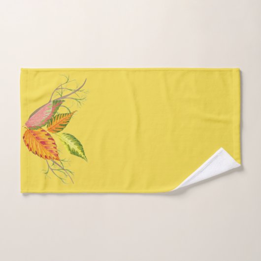 Arty herfst op een badkamer handdoek set (Handdoek)