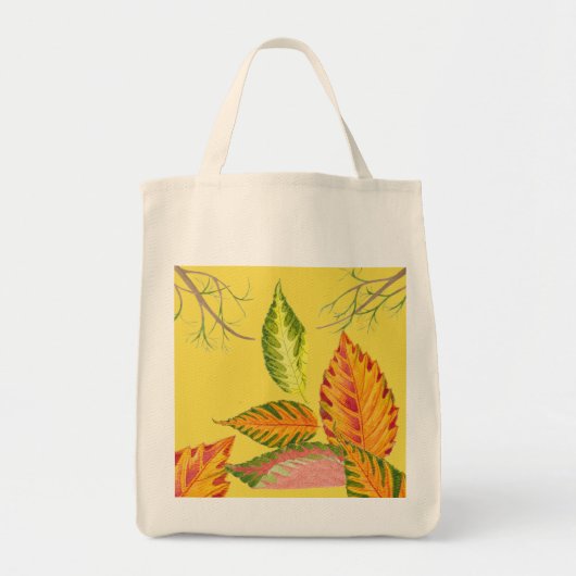 Arty Herfst op een boodschappentas Tote Bag (Voorkant)