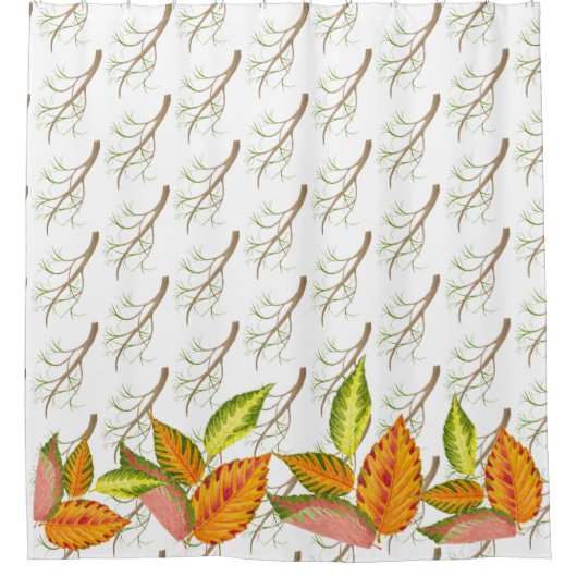Arty herfst op een douchegordijn (Voorkant)