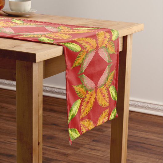 Arty Herfst op een Table Runner Medium Tafelloper (Voorbeeld)