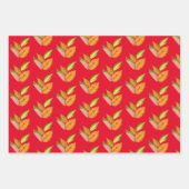 Arty herfst op een wikkelpapierset inpakpapier vel (Voorkant 3)