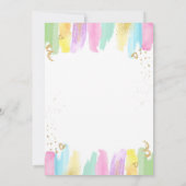 Arty in Party Brushes Craft Painting Girl Birthday Kaart (Achterkant)