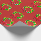 Arty Kerstmis -  tekst Cadeaupapier (Hoek)