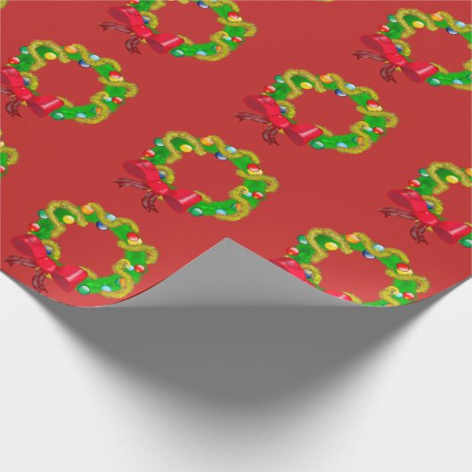 Arty Kerstmis -  tekst Cadeaupapier (Hoek)