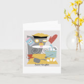 Arty kok / bakker noot Kaart (Gele Bloem)