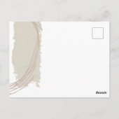 Arty Lines Abstract Vorm bruidsmeisje verzoek Briefkaart (Achterkant)