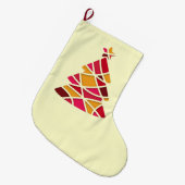 Arty modern red and roze kerstboom grote kerstsok (Voorkant (Hangend))