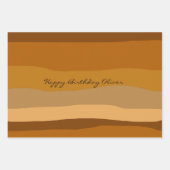 Arty Moderne Aarde Toon woestijn Inpakpapier Vel (Voorkant)