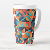 Arty ontwerp groot latte mok (Rechterhoek)