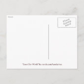 Arty  Oude Wereldkaart Briefkaart (Achterkant)