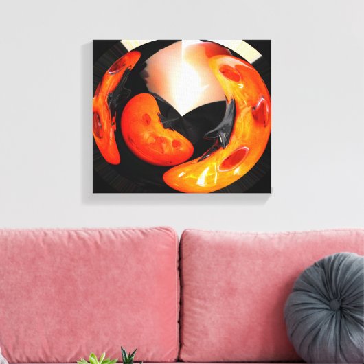 Arty pomkins canvas afdruk (Insitu (Woonkamer))