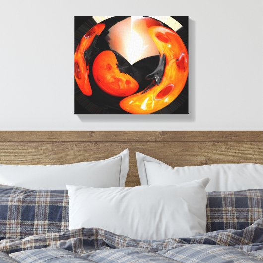 Arty pomkins canvas afdruk (Insitu (Slaapkamer))