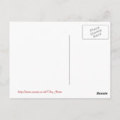 Arty poppies! briefkaart (Achterkant)