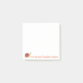 Arty Snail Personaliseren Post-it® Notes (Voorkant)
