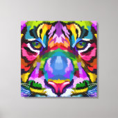 Arty Tiger Canvas Afdruk (Voorkant)