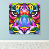 Arty Tiger Canvas Afdruk (Insitu (Houten vloer))