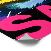 Arty Tiger red me Poster (Hoek)