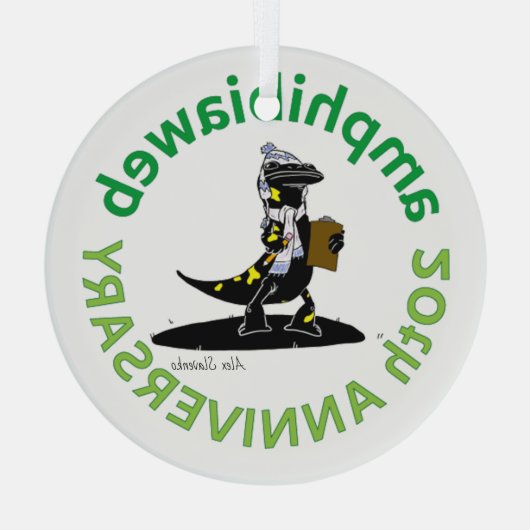 #ArtYourAmfibian2020 - Alex Slavenko Glas Ornament (Achterkant)