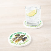 #ArtYourAmfibian2020 - E. Anne Chambers Zandsteen Onderzetter (Zijkant)