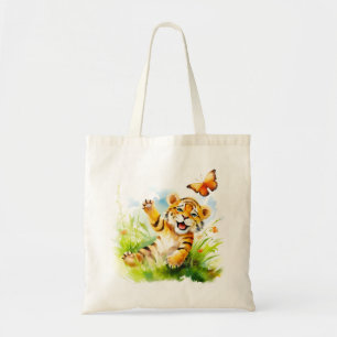 Aru: Een dromerige Baby-tijger Tote Bag