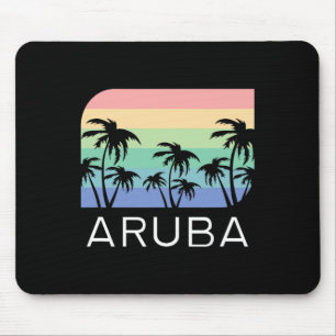 Aru-eiland strand retro vintage vakantie souvenir muismat