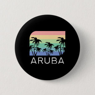 Aru-eiland strand retro vintage vakantie souvenir ronde button 5,7 cm