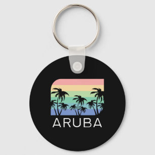 Aru-eiland strand retro vintage vakantie souvenir sleutelhanger