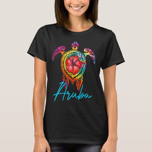 Aru Tie Dye Zeeschildpad T-shirt (Voorkant)