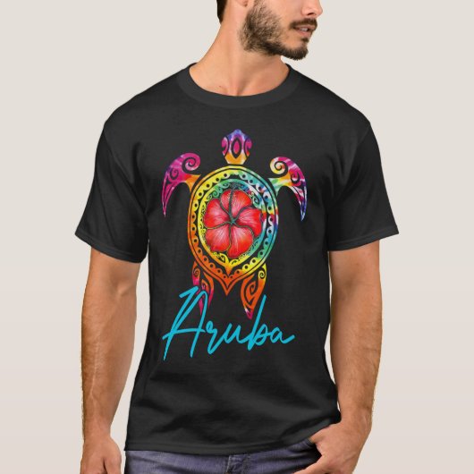 Aru Tie Dye Zeeschildpad T-shirt (Voorkant)