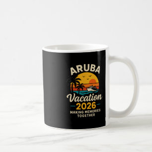 Aru Vakantie 2026 Familie Reis T-shirt Leuke Vakan Koffiemok